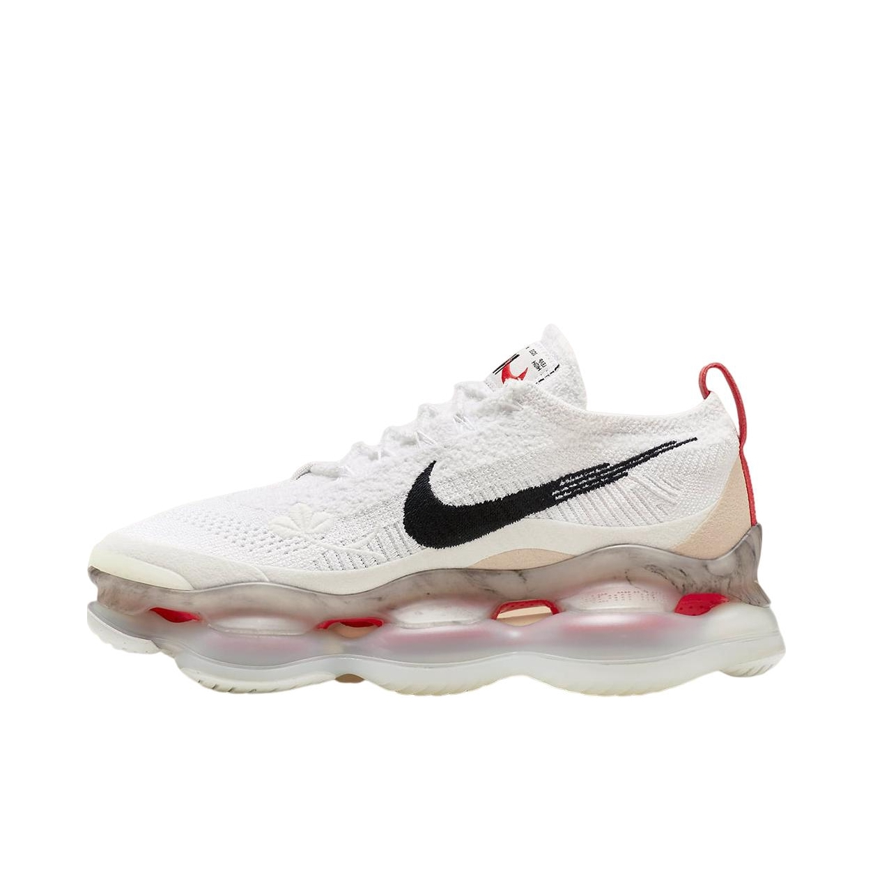 推荐商品：Nike Air Max Scorpion 跑鞋 时尚潮流复古减震耐磨透气织物增高回弹短跑 白色