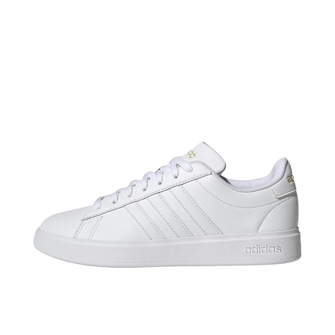 推荐商品：adidas NEO Grand Court 板鞋 防滑耐磨减震透气休闲复古时尚防水轻运动 亮白色