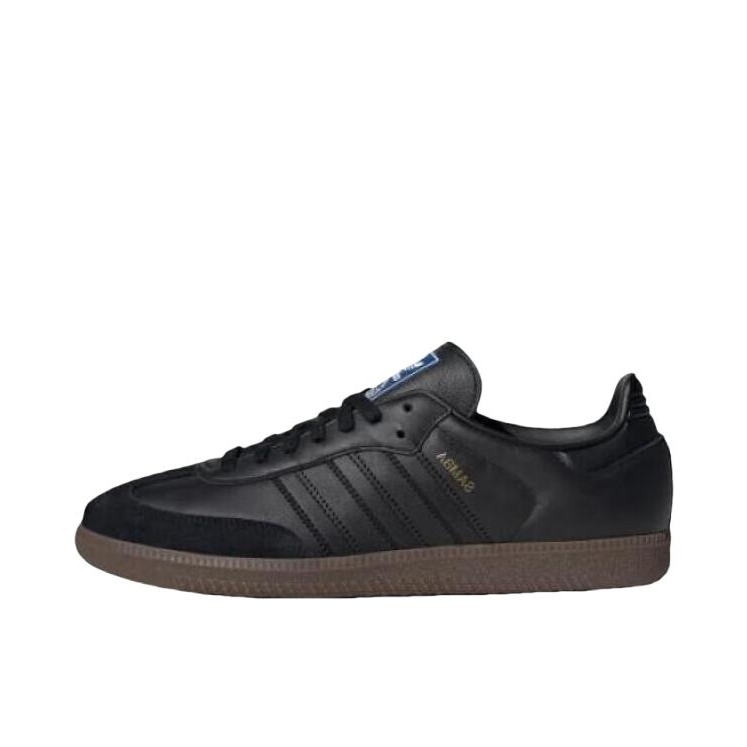 推荐商品：adidas Originals Samba OG T头鞋 板鞋 经典复古舒适百搭耐磨合成革圆头薄底贴合 深黑色