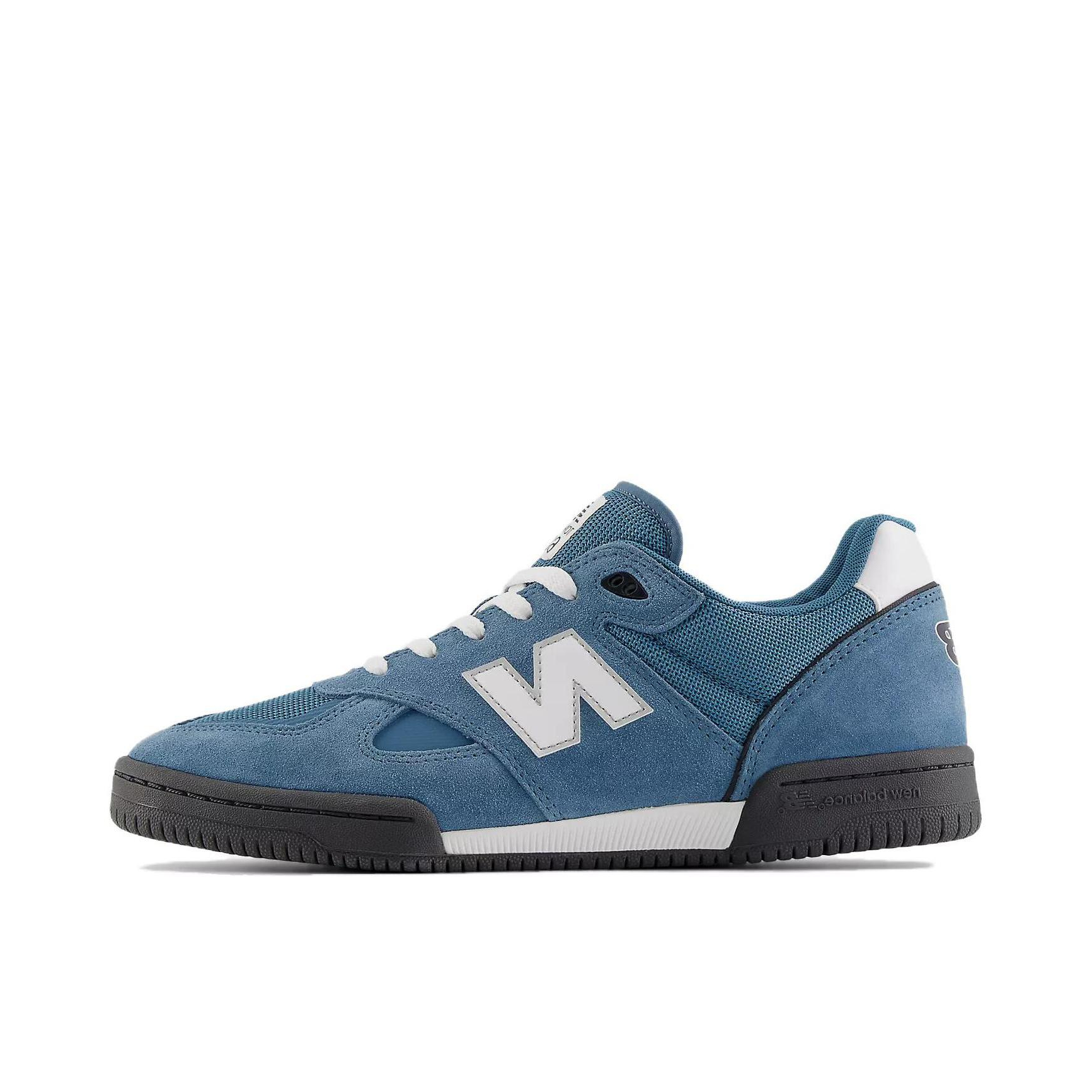 推荐商品：New Balance Numeric Tom Knox 600 防滑耐磨 轻便软底 低帮 系带 圆头 舒适百搭 板鞋 蓝色