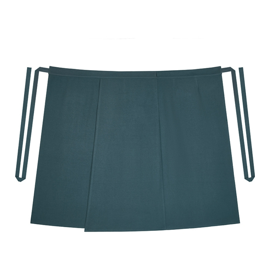 推荐商品：织造司 喻雪 新中式宋制清冷感呢子外套旋裙汉服 女装 蓝/旋裙