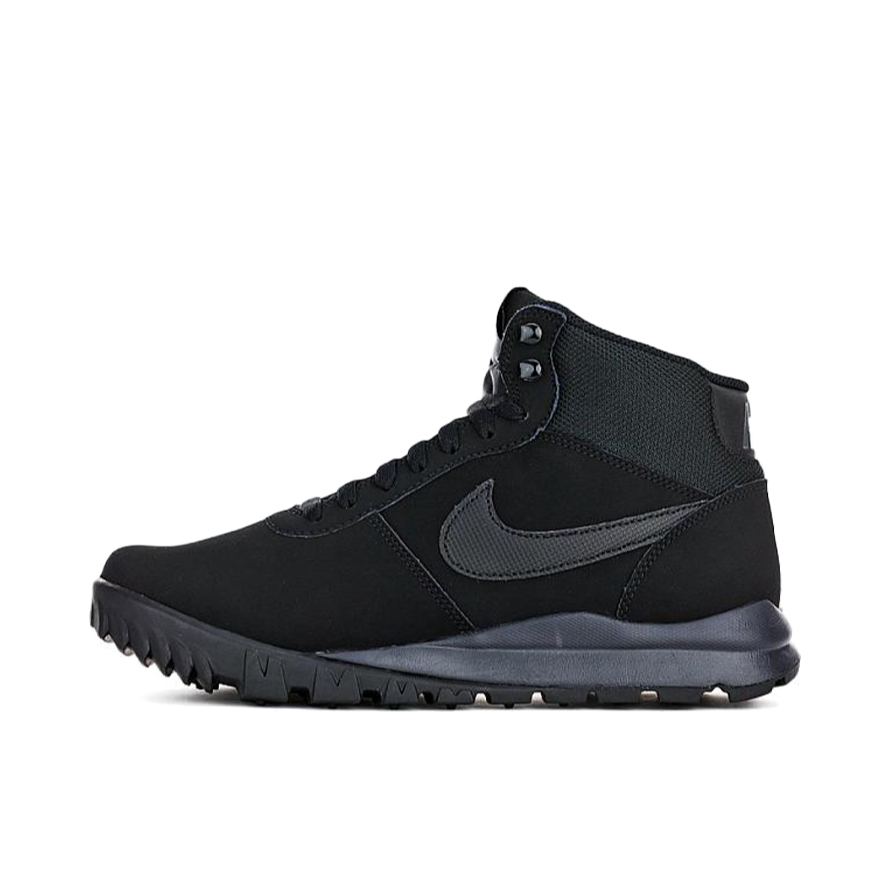 推荐商品：Nike Hoodland Suede 缓震回弹 防滑耐磨 高帮 运动休闲鞋 Triple Black 黑