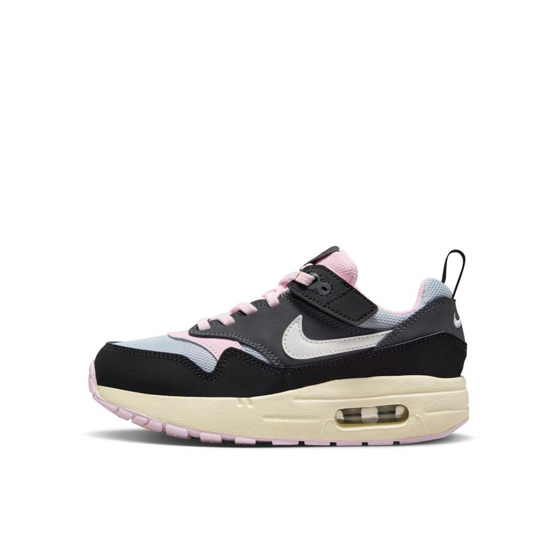 推荐商品：Nike Air Max 1 舒适缓震 防滑耐磨 复古百搭 运动鞋儿童 小童/黑色