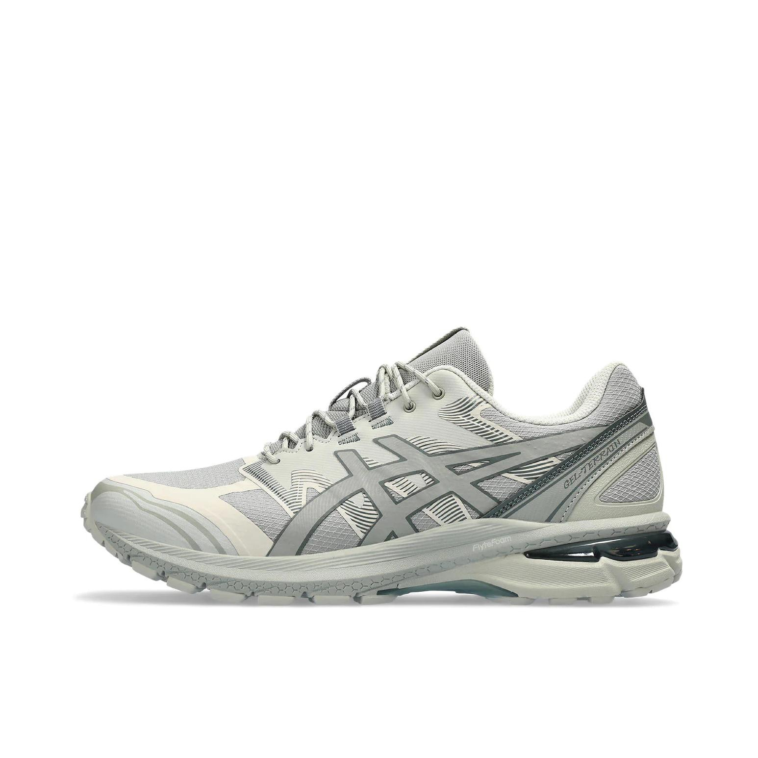 推荐商品：Asics/亚瑟士 Gel-Terrain 跑鞋 简约复古舒适百搭防滑耐磨网布透气轻便慢跑 灰色/米色