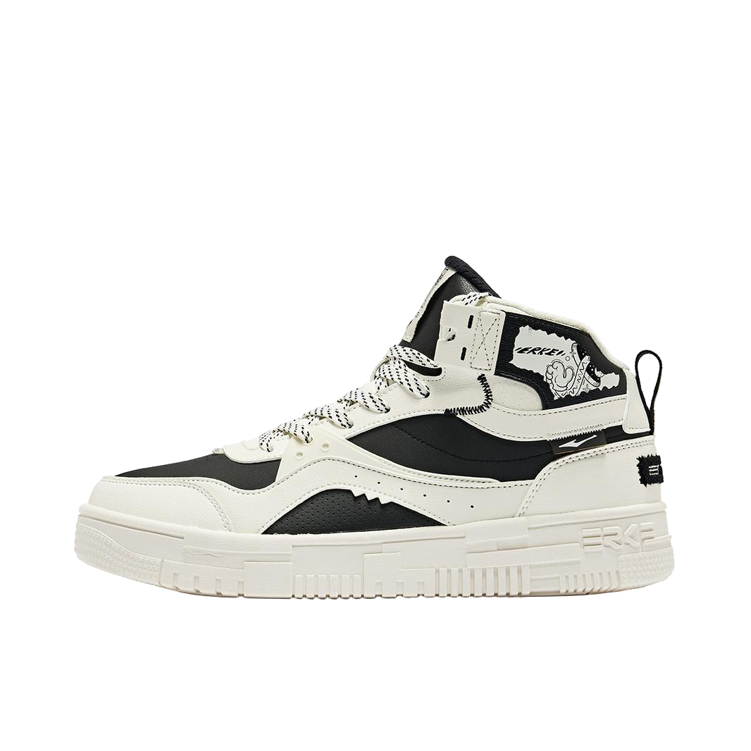 推荐商品：鸿星尔克 耐磨 舒适 板鞋 11122401540-003 黑色/白色