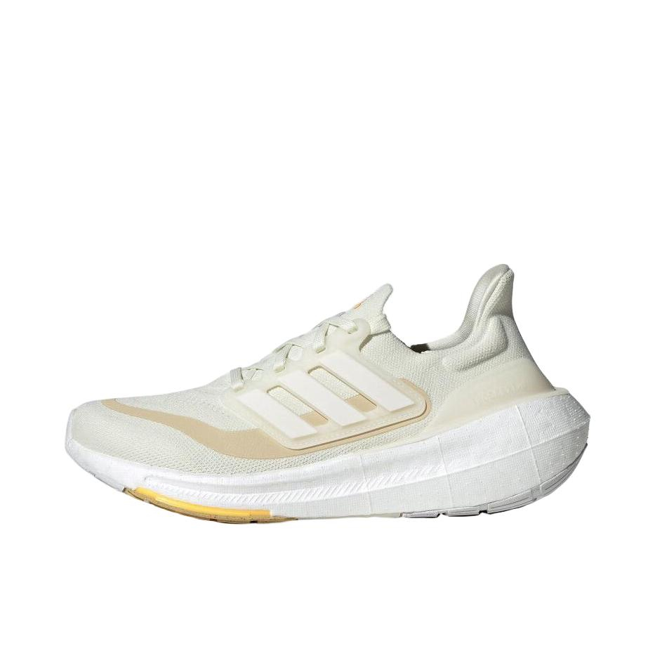 推荐商品：adidas Ultraboost Light 跑鞋 经典UB舒适减震防滑耐磨轻质织物运动随心畅跑抗扭转圆头 米色/黄色 