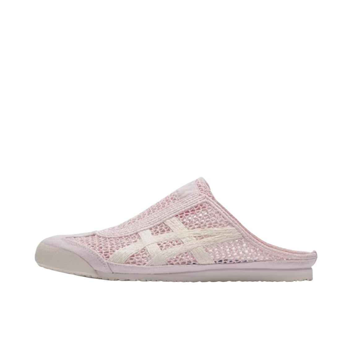 推荐商品：Onitsuka Tiger Mexico 66 Sabot 舒适轻便 透气 防滑耐磨 休闲运动 一字 一脚蹬 包头 橡胶底 凉鞋 粉色
