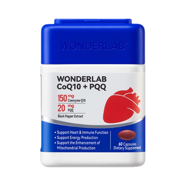 推荐商品：WonderLab/万益蓝 辅酶Q10+PQQ软胶囊 双效护心肌