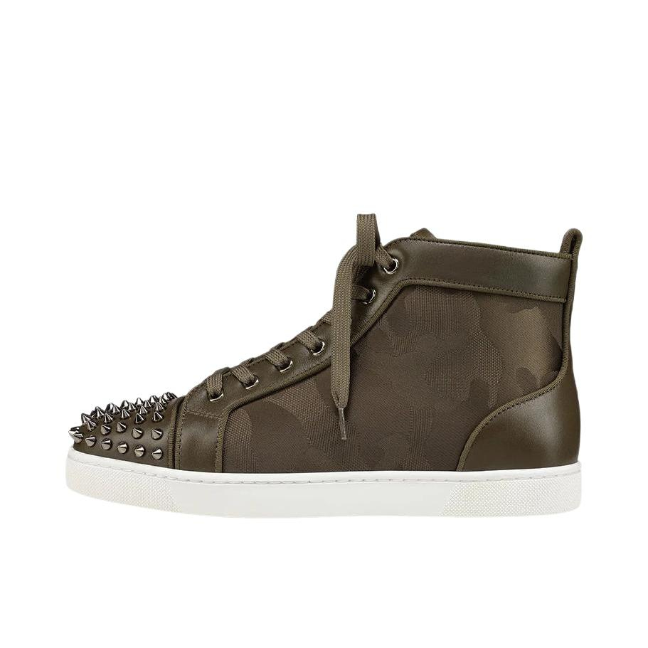 推荐商品：Christian Louboutin 舒适透气 防滑耐磨 圆头 时尚百搭 运动休闲鞋 3210381 棕绿色