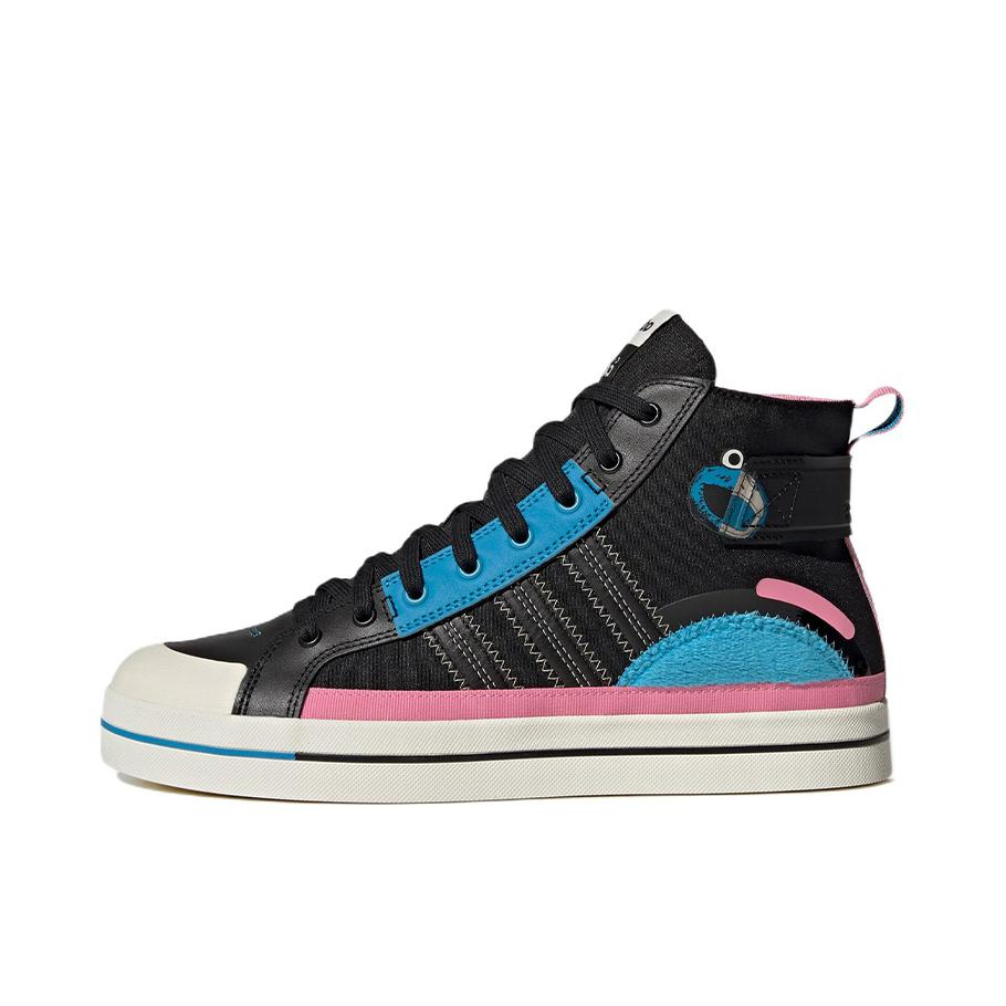 推荐商品：adidas Neo City Canvas 板鞋 潮流百搭防滑耐磨舒适轻便 芝麻街 x JF三方联名/黑色/蓝色/粉色
