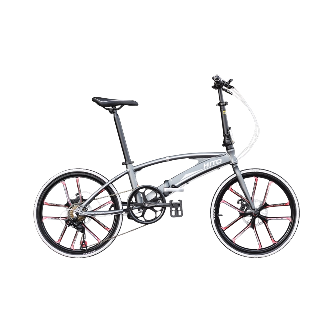 推荐商品：HITO X6 双管铝架 铝合金 碟刹 变速 折叠车