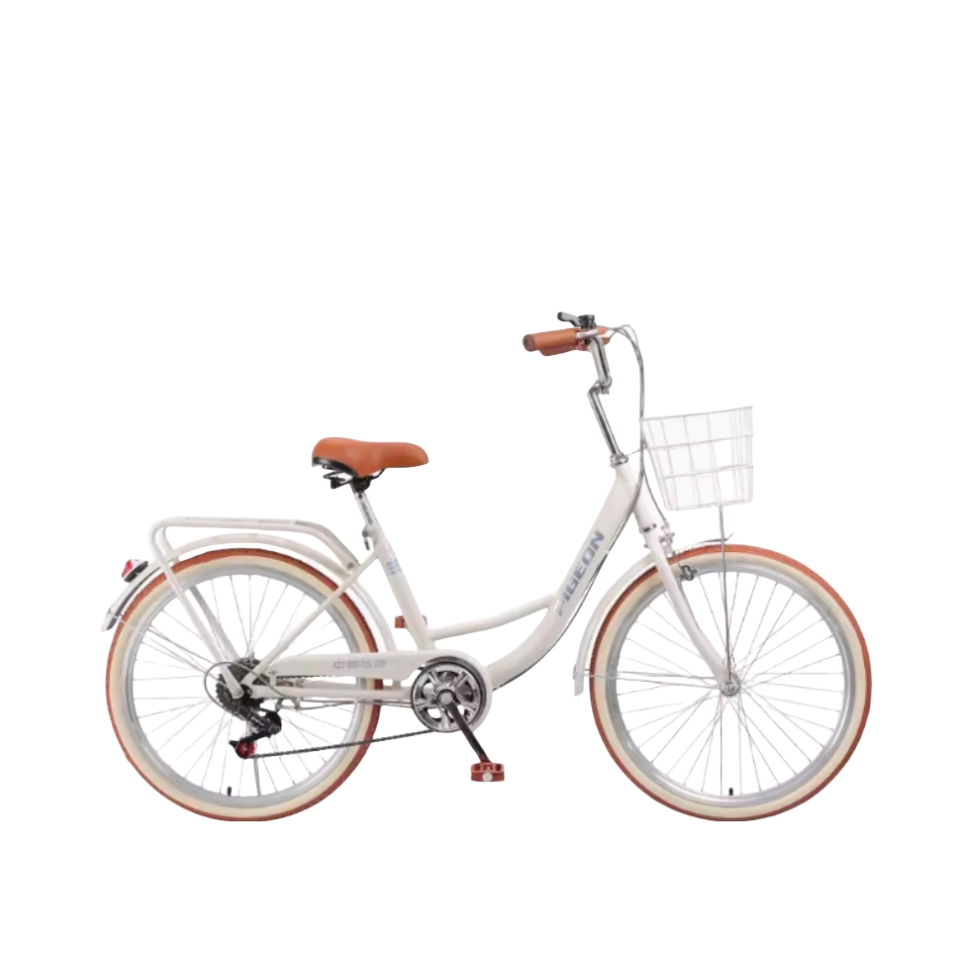 推荐商品：Figeon/飞鸽 艾莉公主 变速 复古通勤 高碳钢车架 代步 低跨度 城市自行车