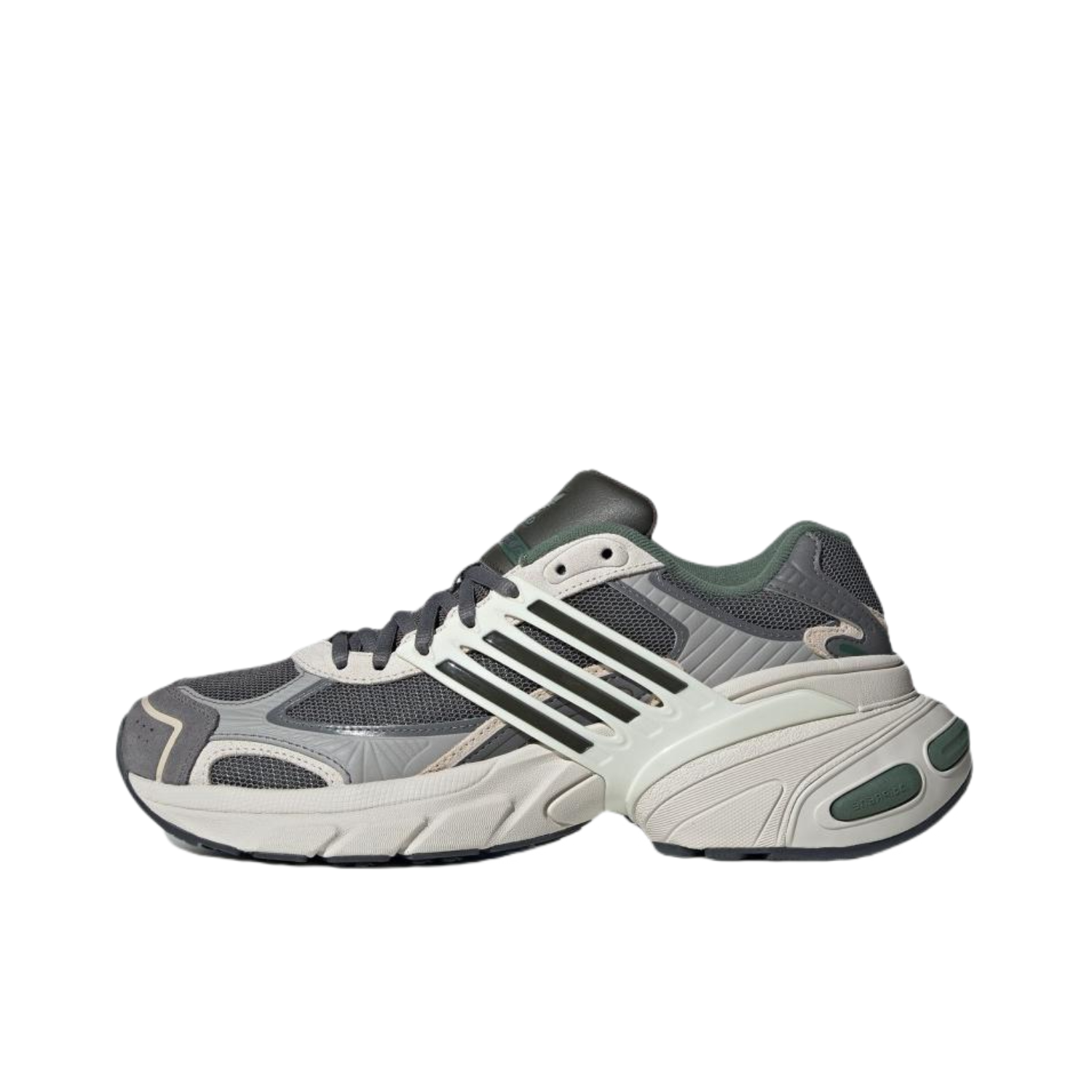 推荐商品：adidas Originals Adistar XLG 防滑耐磨 网面透气 轻便 增高 舒适百搭 复古 运动休闲鞋 灰/汉玉白/暗橄榄绿