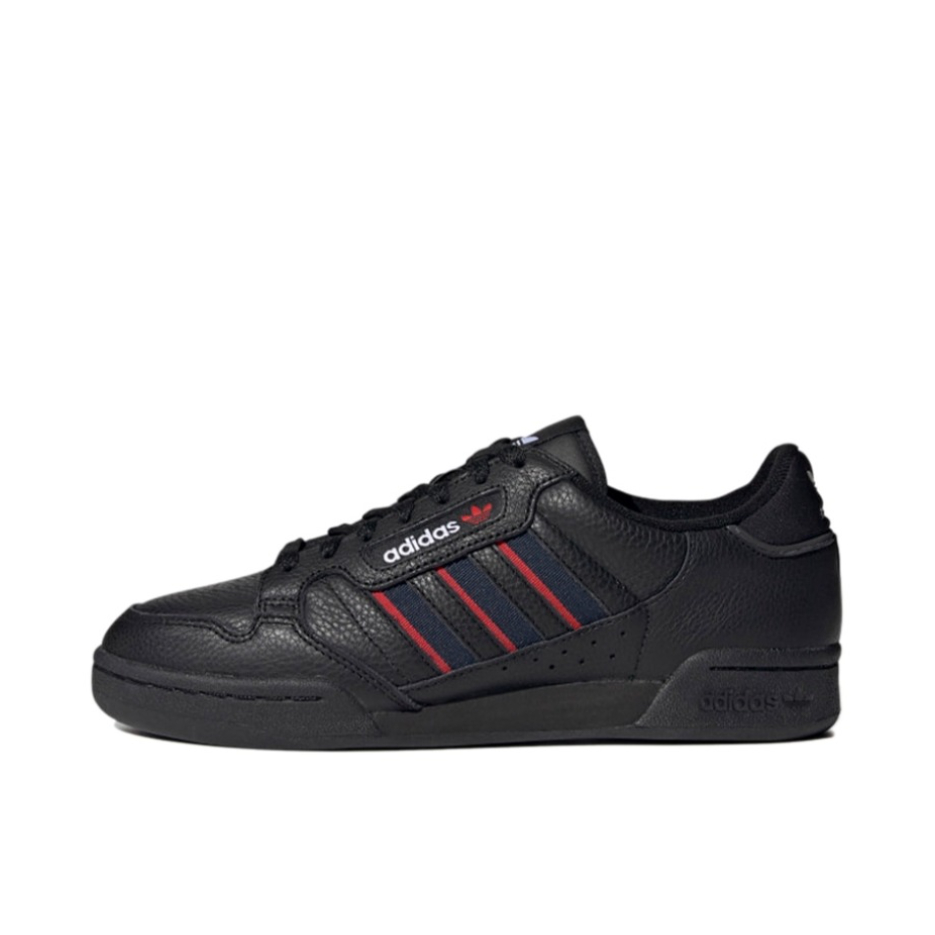 推荐商品：adidas Continental 80 Stripes 运动休闲鞋 防滑耐磨轻便透气舒适百搭复古 黑色/红色/白色