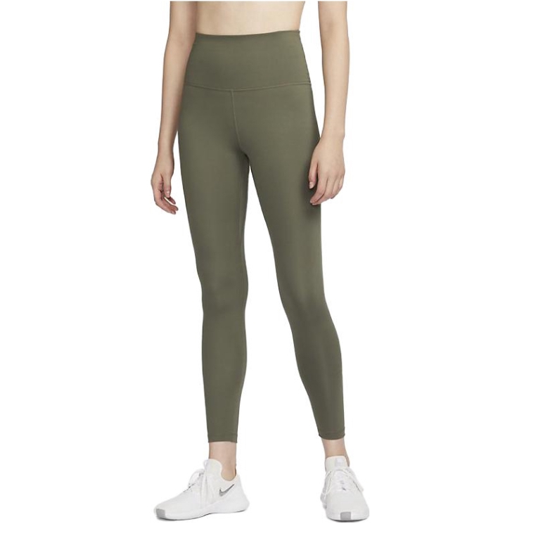 推荐商品：Nike 高腰速干修身提臀打底裤 DM7279AS W NK ONE DF HR TGHTPRO 绿
