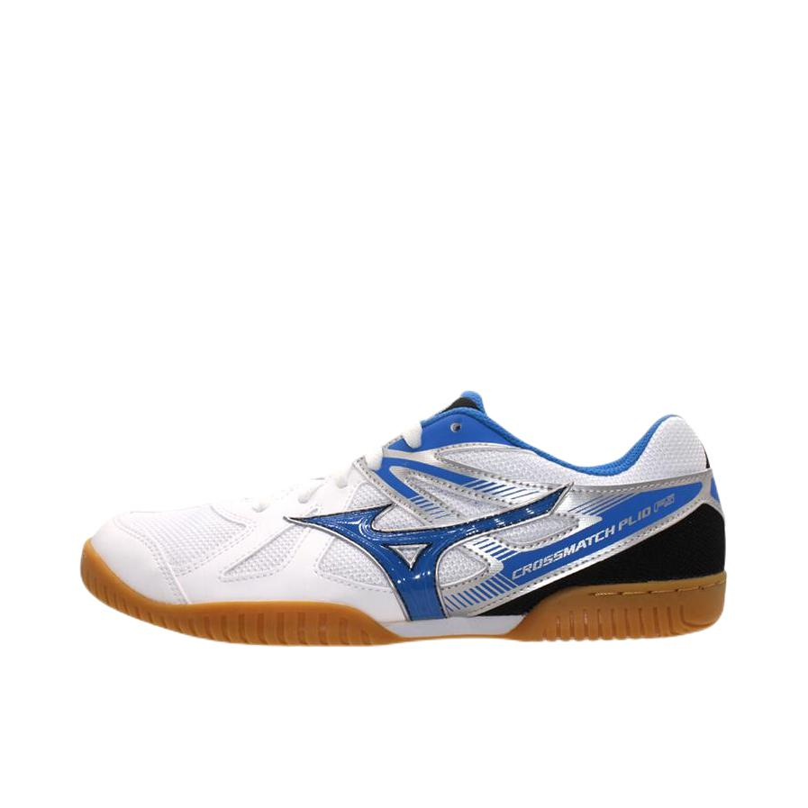 推荐商品：Mizuno/美津浓 Crossmatch Plio Fs 防滑 轻便 乒乓球鞋 白色/蓝色
