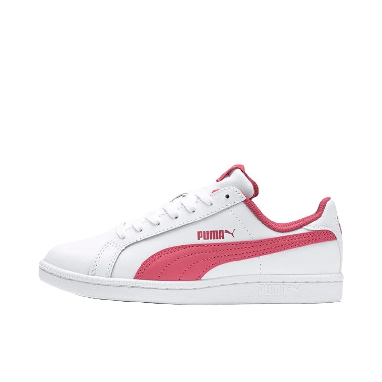 推荐商品：Puma/彪马 Smash 板鞋 防滑耐磨轻便透气休闲复古运动情侣 大童/白色/粉色