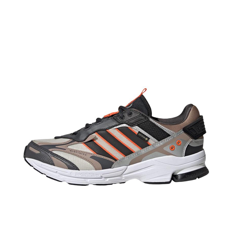 推荐商品：adidas Spiritain 2000 跑鞋 减震防滑耐磨休闲复古织物防水合成革轻运动 黑色/棕色