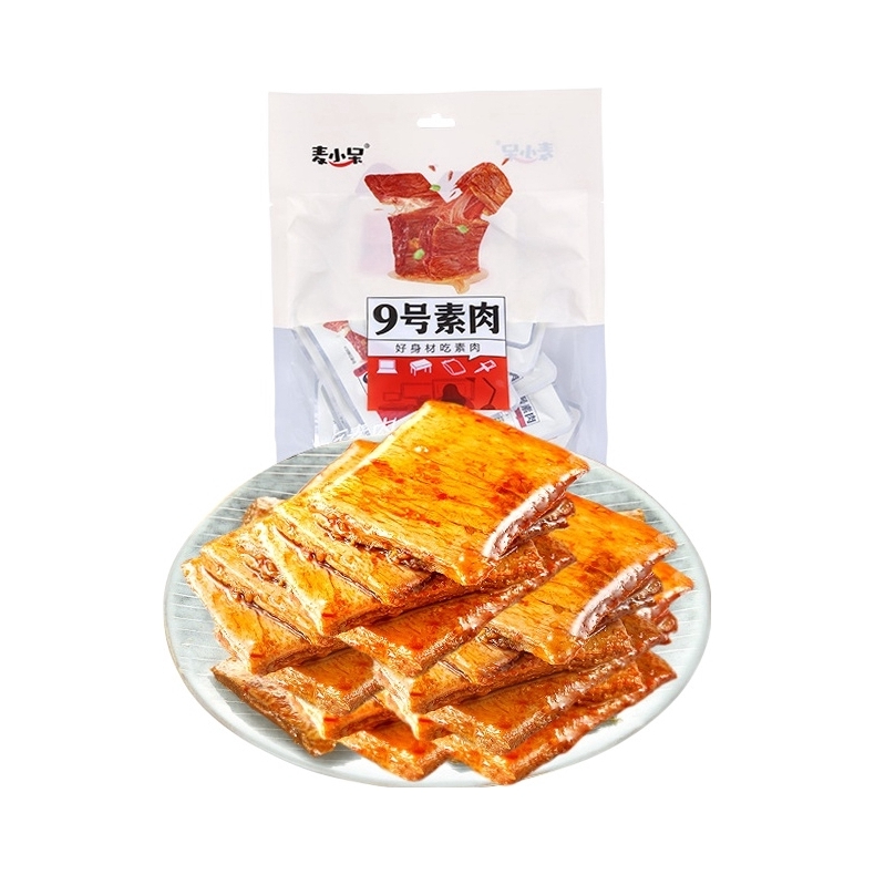 推荐商品：麦小呆 九号素肉  袋装 爆辣味