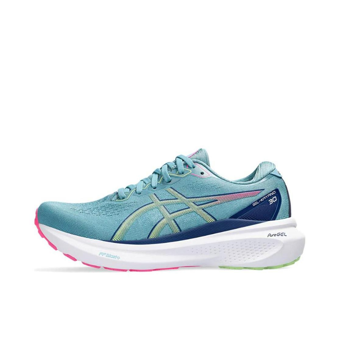 推荐商品：Asics/亚瑟士 Gel-Kayano 30 跑鞋 舒适透气轻便稳定足弓支撑防滑耐磨缓震轻量回弹慢跑圆头 女款/蓝色/粉色/绿色