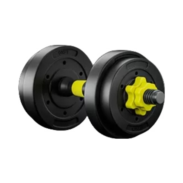 推荐商品：华亚 健身 练臂肌 家用 一对 可拆卸 调节重量 包胶 哑铃