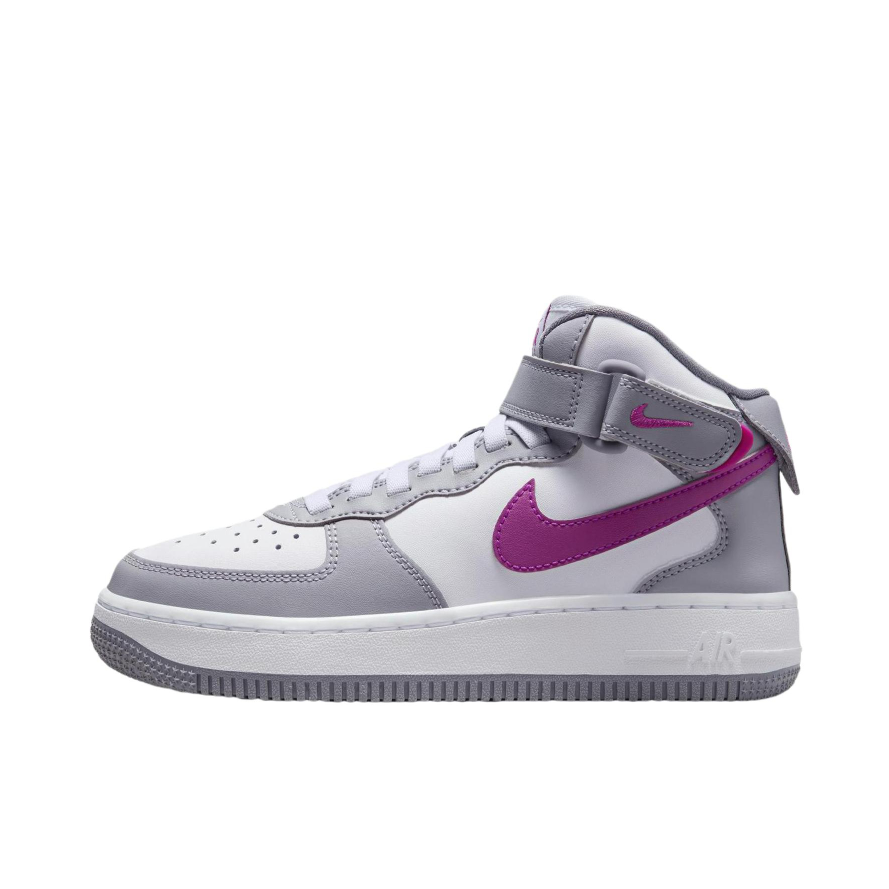推荐商品：Nike Air Force 1 空军一号 板鞋 轻便舒适百搭耐磨防滑复古 大童/水泥灰/热辣紫红/白色