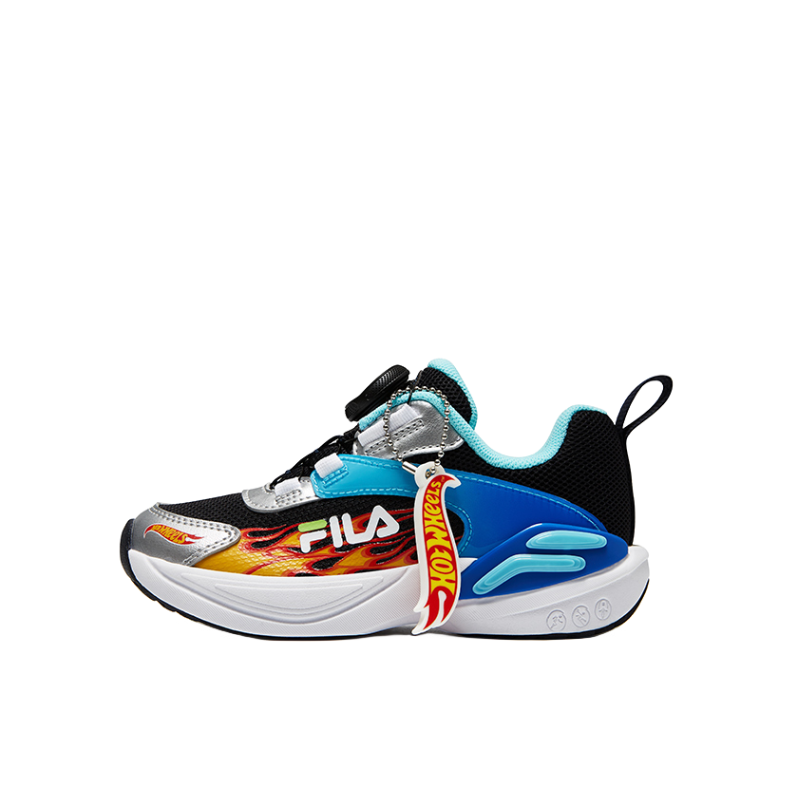 推荐商品：FILA/斐乐 旋扣 时尚简约 网面透气 防滑耐磨 运动鞋儿童 K14B332403 小童/传奇蓝/辐射蓝