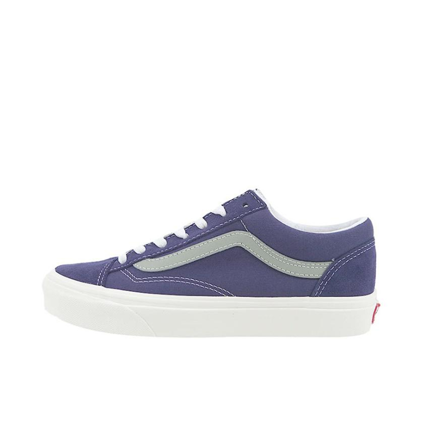 推荐商品：Vans/范斯 Style 36 滑板鞋 板鞋 舒适轻便防滑耐磨复古百搭帆布拼接防水运动 深紫