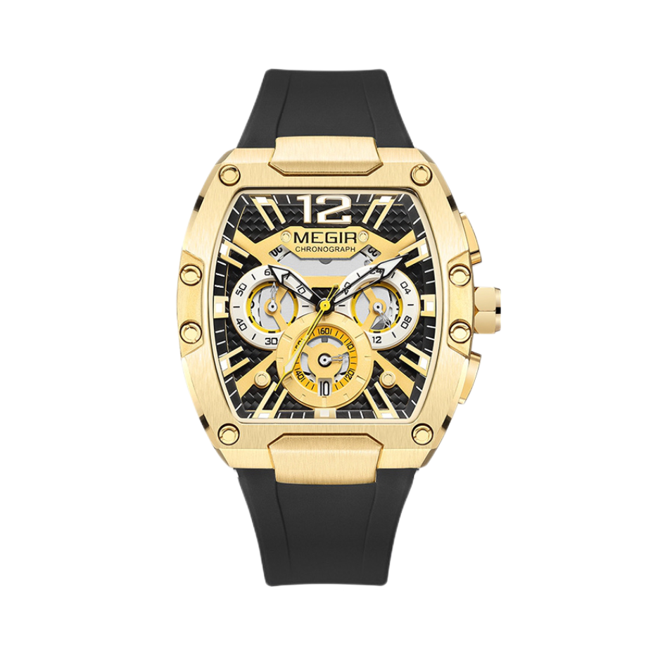 推荐商品：MEGIR/美格尔 酒桶多功能运动夜光日历石英男士手表