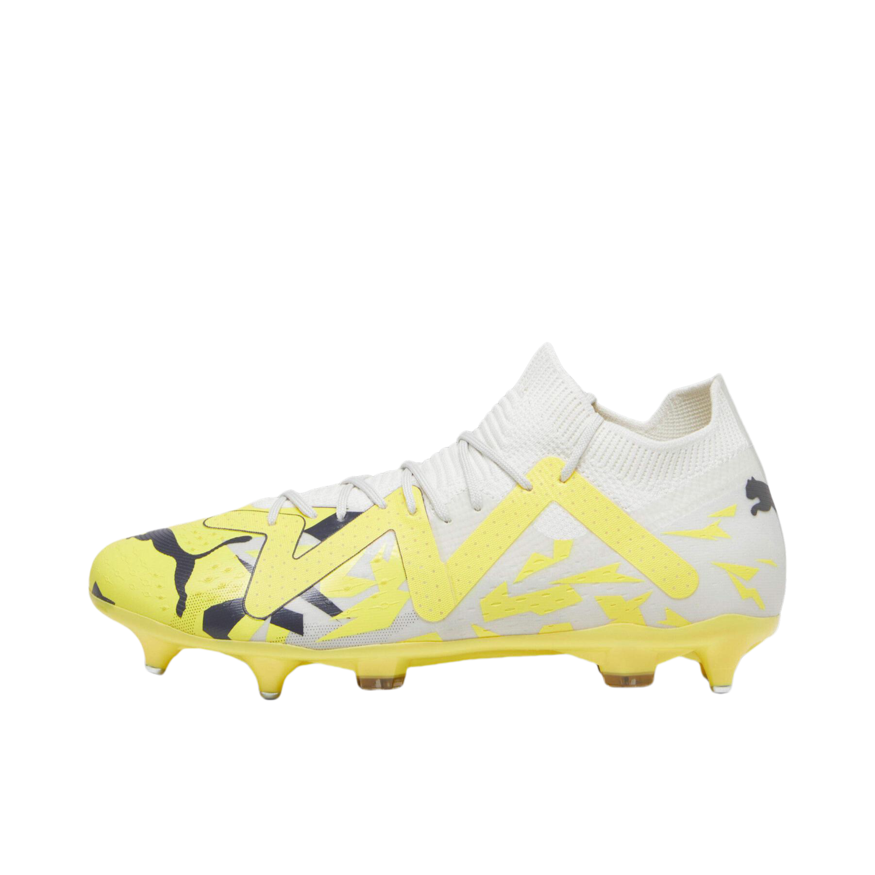推荐商品：Puma/彪马  FUTURE MATCH MXSG MG  胶质短钉 一体鞋身  足球鞋 沉灰色/白色/亮黄色