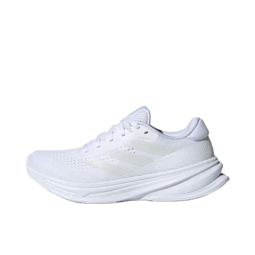 推荐商品：adidas Supernova Rise 跑鞋 减震支撑稳定回弹慢跑圆头美观随心畅跑贴合 白色