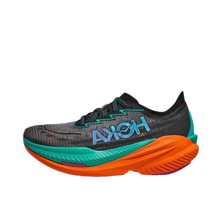 推荐商品：HOKA ONE ONE Mach X 2 马赫 缓震回弹 防滑耐磨 舒适百搭 竞训 公路 跑鞋 男款/黑色/湖绿色
