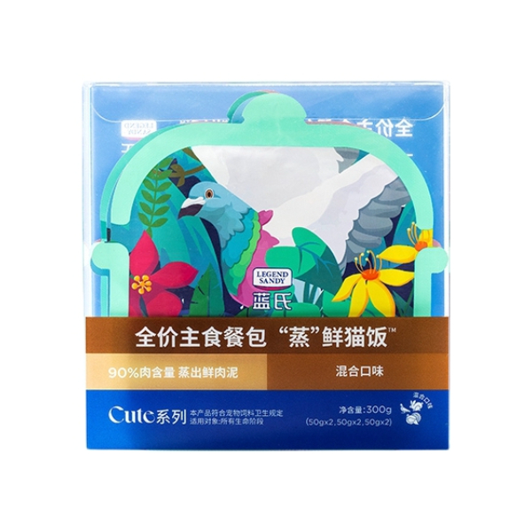 推荐商品：Legend Sandy/蓝氏 cute系列混合口味主食餐包猫咪零食猫饭高肉营养发腮蒸鲜