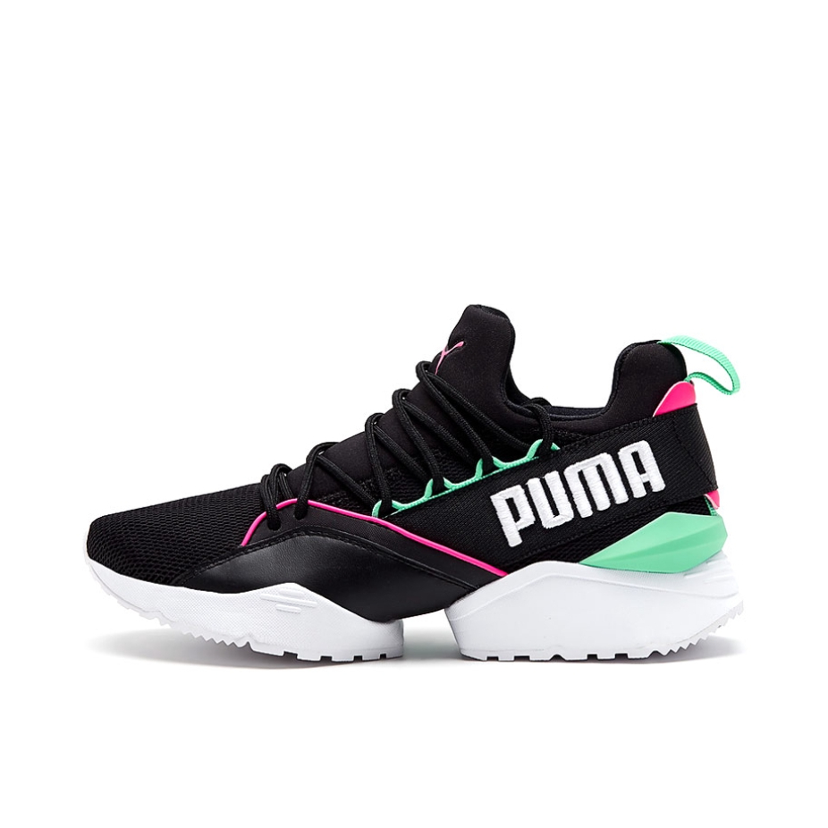 推荐商品：Puma/彪马 Muse Maia Street 1 舒适 耐磨 运动休闲鞋 Black/DarkBlue 黑蓝