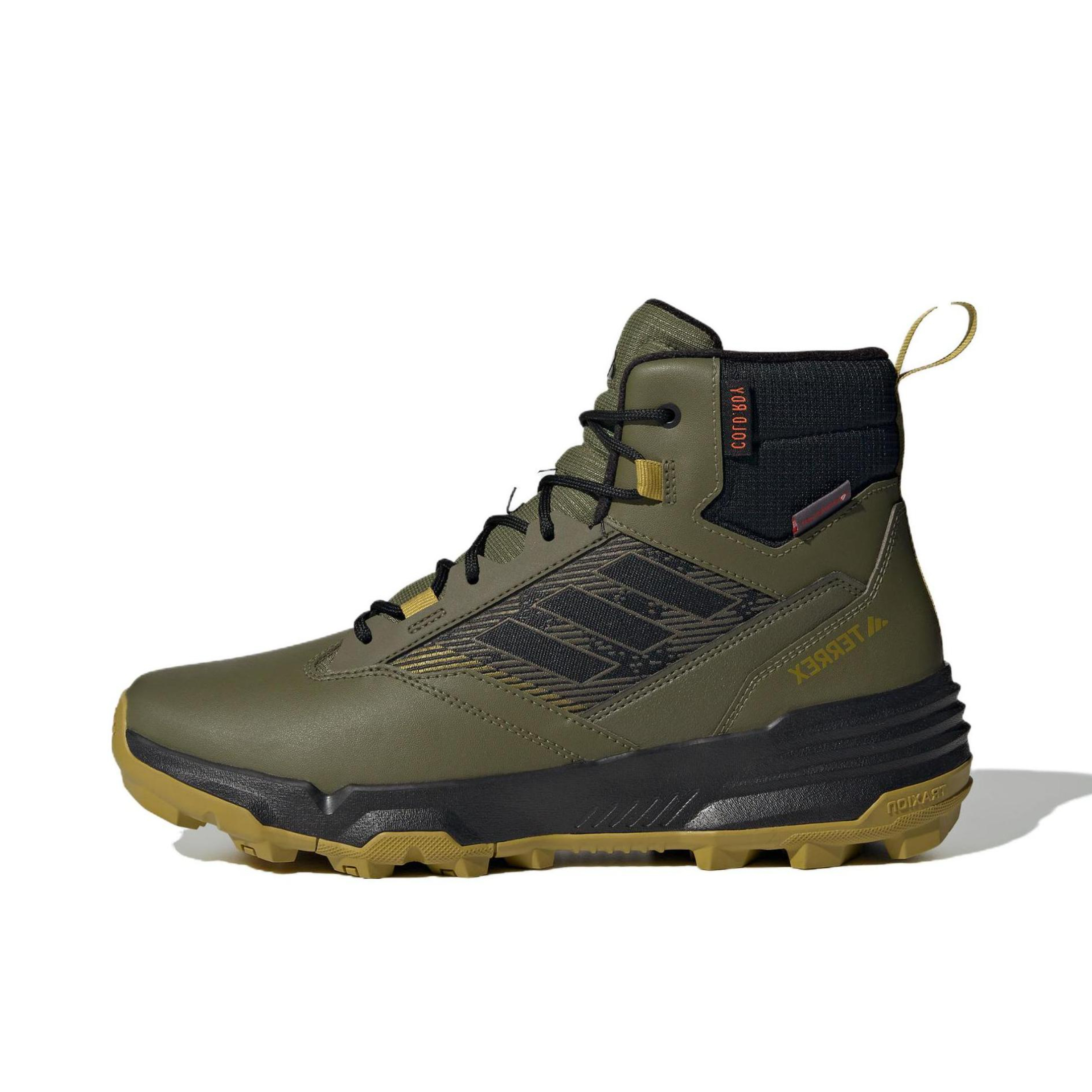 推荐商品：adidas Terrex Unity Leather 耐磨减震 防滑透气 舒适防水 徒步鞋 军绿色/黑色