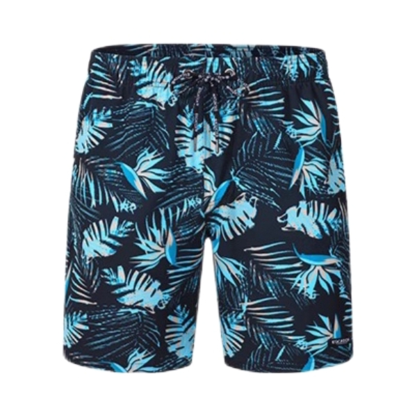 推荐商品：ESCATCH 海边可下水速干透气防尴尬平角泳裤 ES7A 升级弹力款/蓝绿芭蕉叶