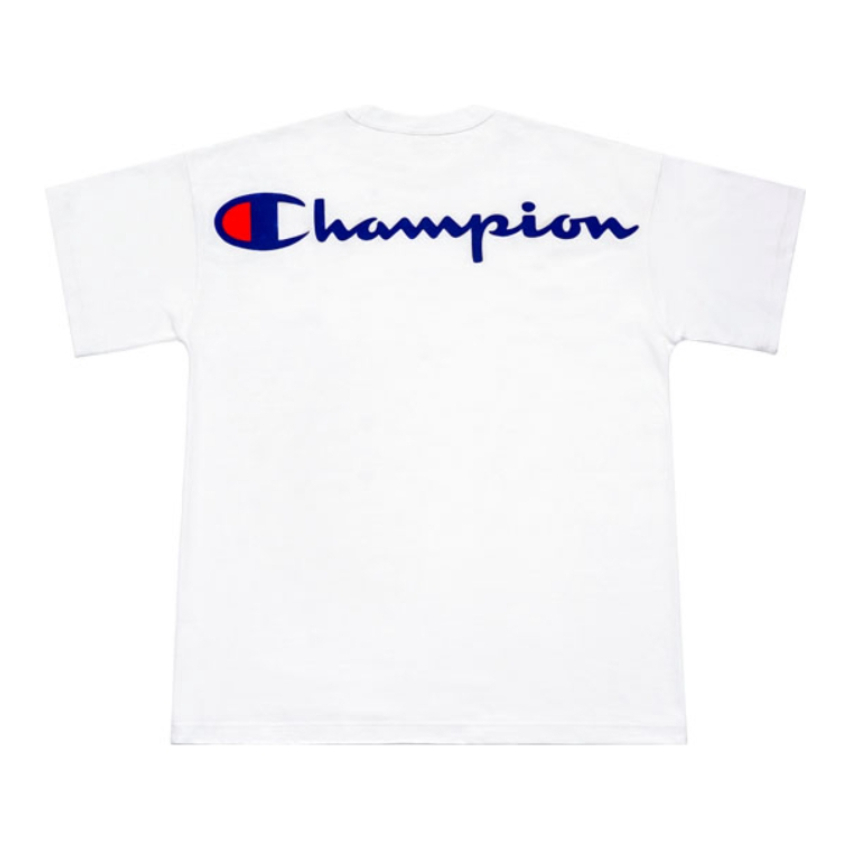 Champion 小Logo后背草写短袖 男女同款