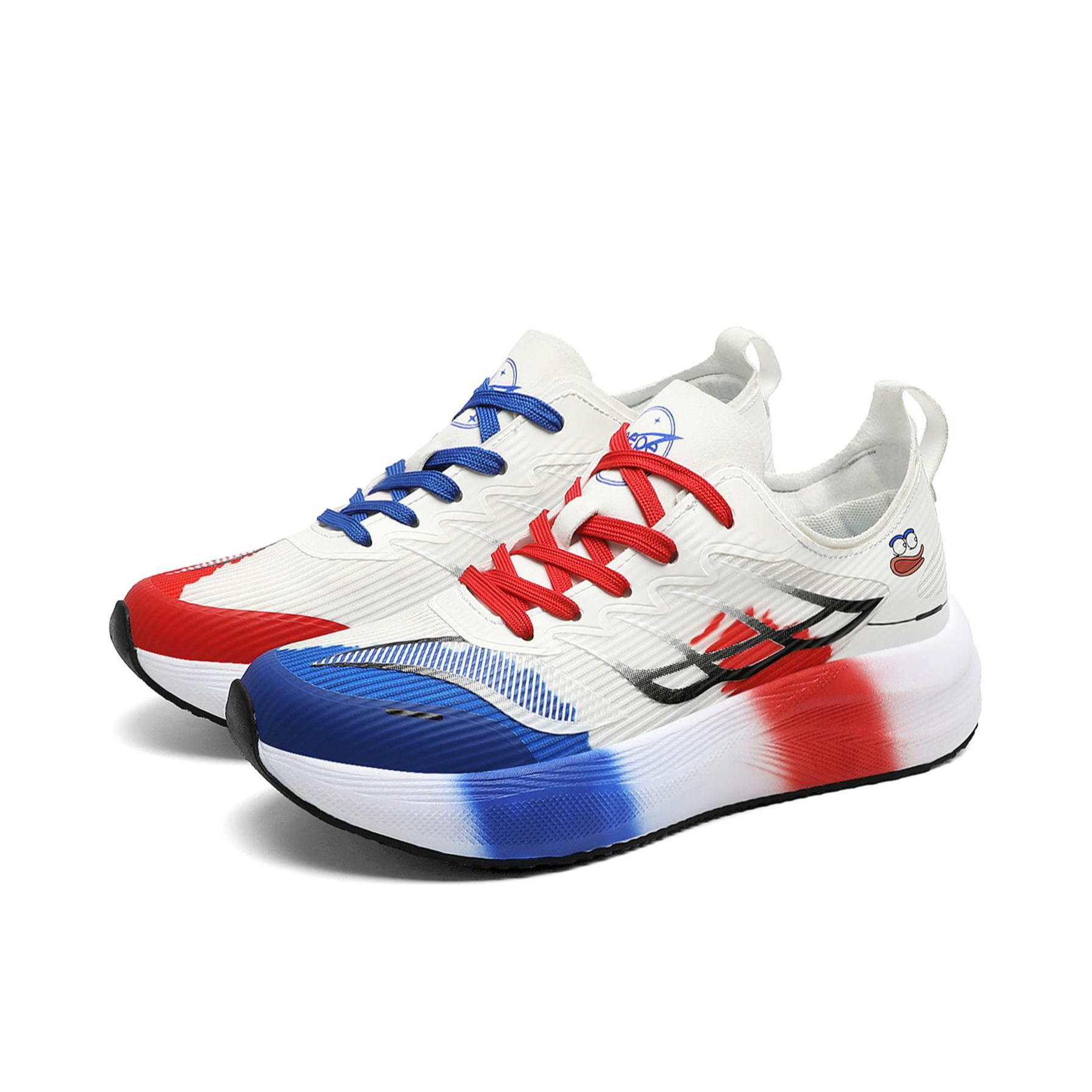 推荐商品：悲伤蛙 竞速 网布 拼色 跑鞋 BSW-B-240008U 鸳鸯配色/白色/蓝色/红色