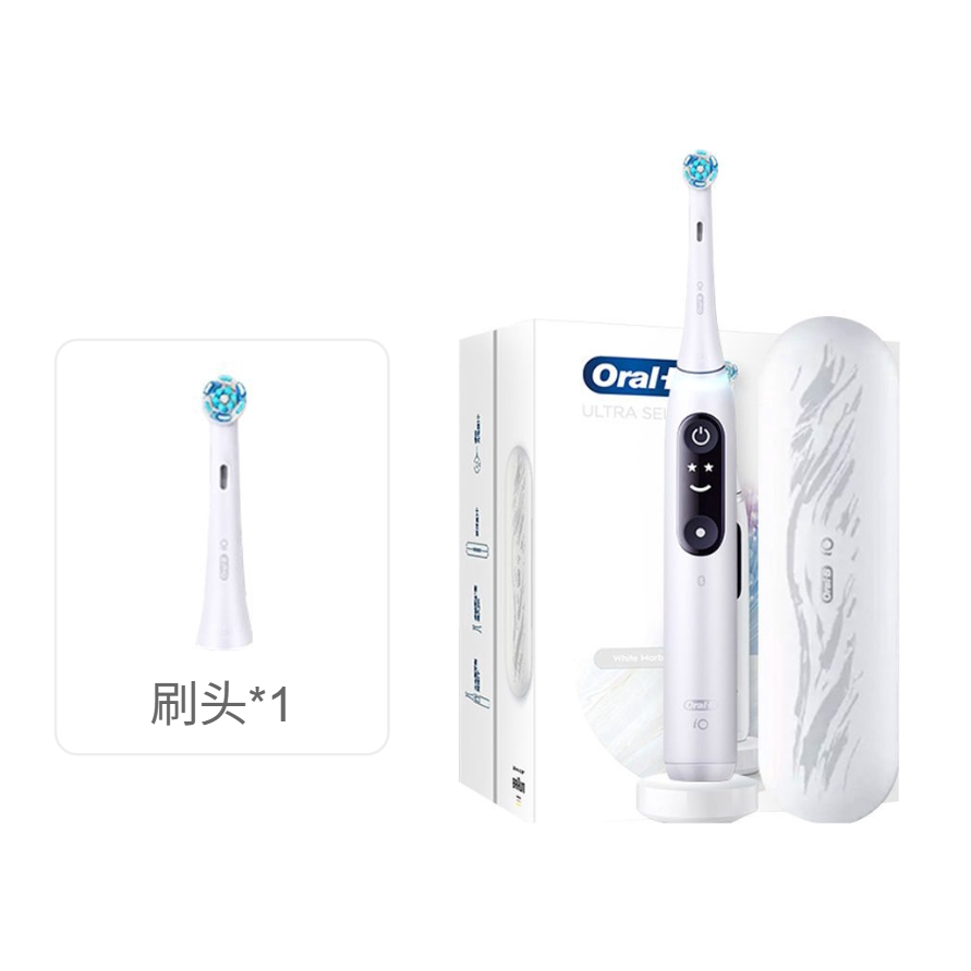 推荐商品：OralB/欧乐B iO7 成人款 电动牙刷 云感刷 微震科技 智能互动充电式 小圆头 深度清洁 非声波 防水 可视 蓝牙 牙龈呵护 软毛