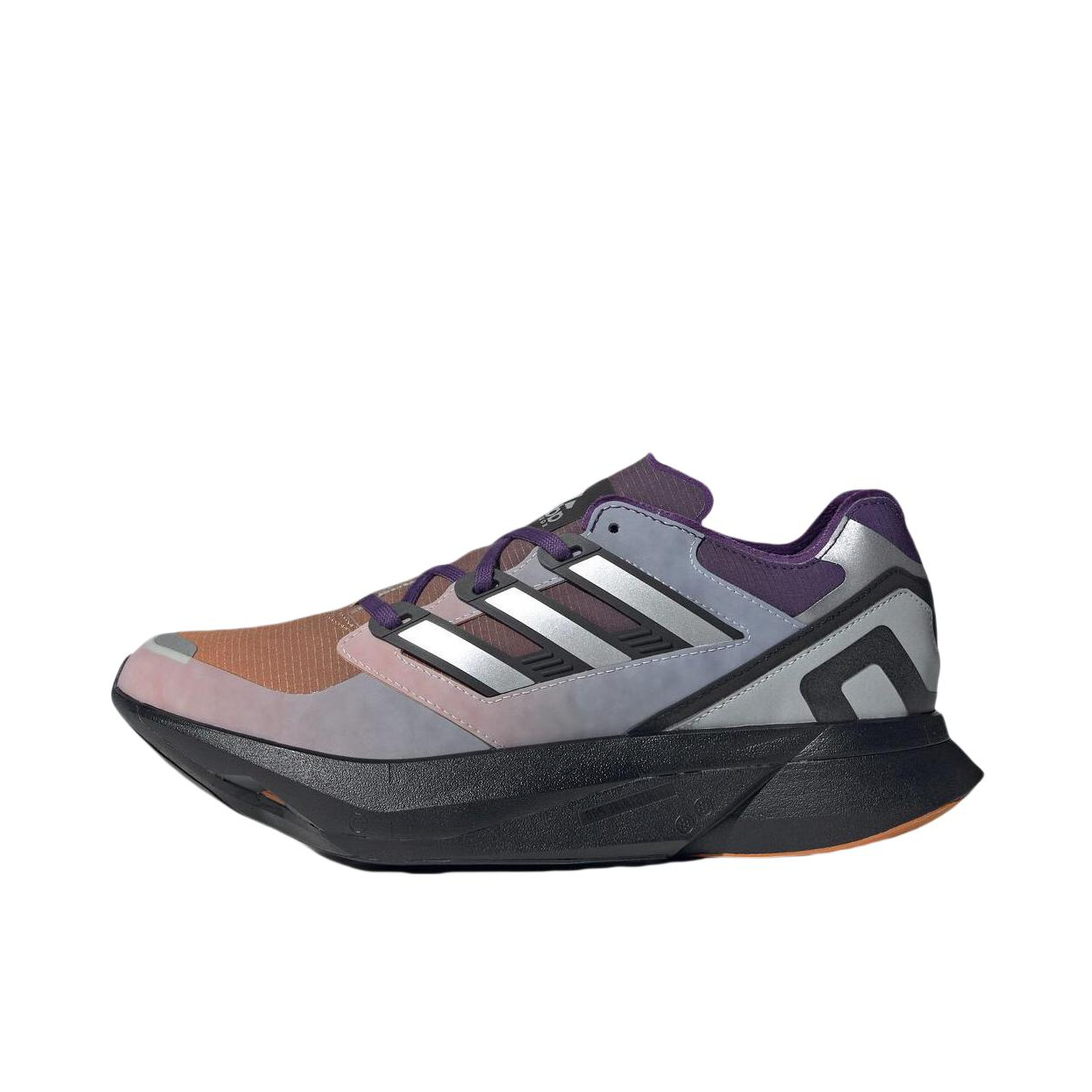 推荐商品：adidas Originals EQT TAKUMI SEN 复古 反光 系带 低帮 跑鞋 暖橙色/暗银金属/紫罗兰