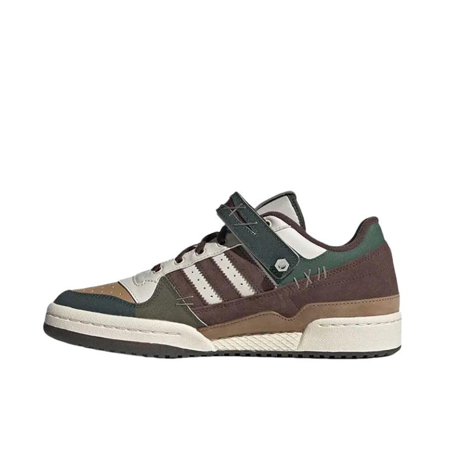 推荐商品：adidas Originals Forum 板鞋 轻便复古防滑时尚魔术贴篮球风薄底包裹性 矾土棕/纸板黄