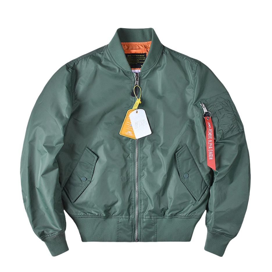 推荐商品：阿尔法马丁 美式加厚短款棒球领棉服 军绿/加厚棉衣款