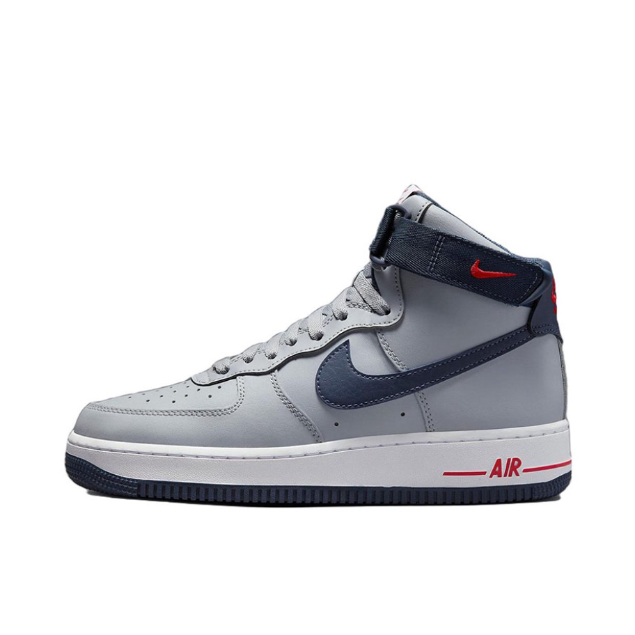 推荐商品：Nike Air Force 1 空军一号 板鞋 轻便舒适百搭耐磨防滑复古 Patriots Utility/高帮/灰色/深蓝