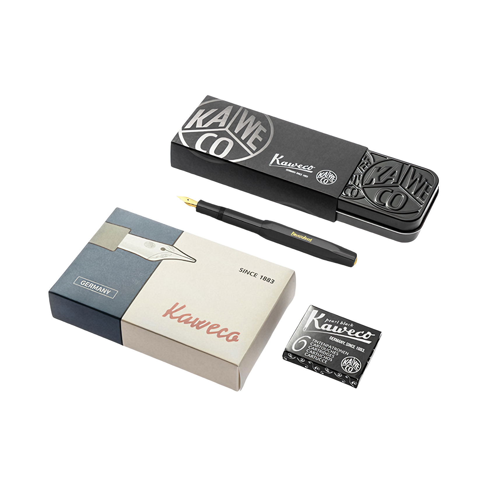 推荐商品：KAWECO 经典系列 EF尖 0.45-0.55mm 复古风光面钢笔 礼盒装