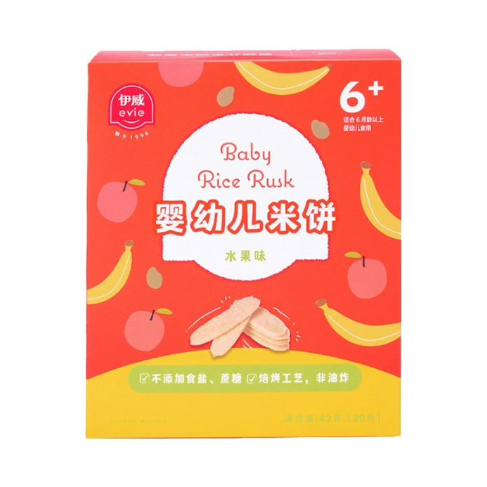 推荐商品：伊威/Eastwes 宝宝米饼儿童磨牙棒饼干解馋零食健康营养酥脆入口即化无添加白砂糖食盐