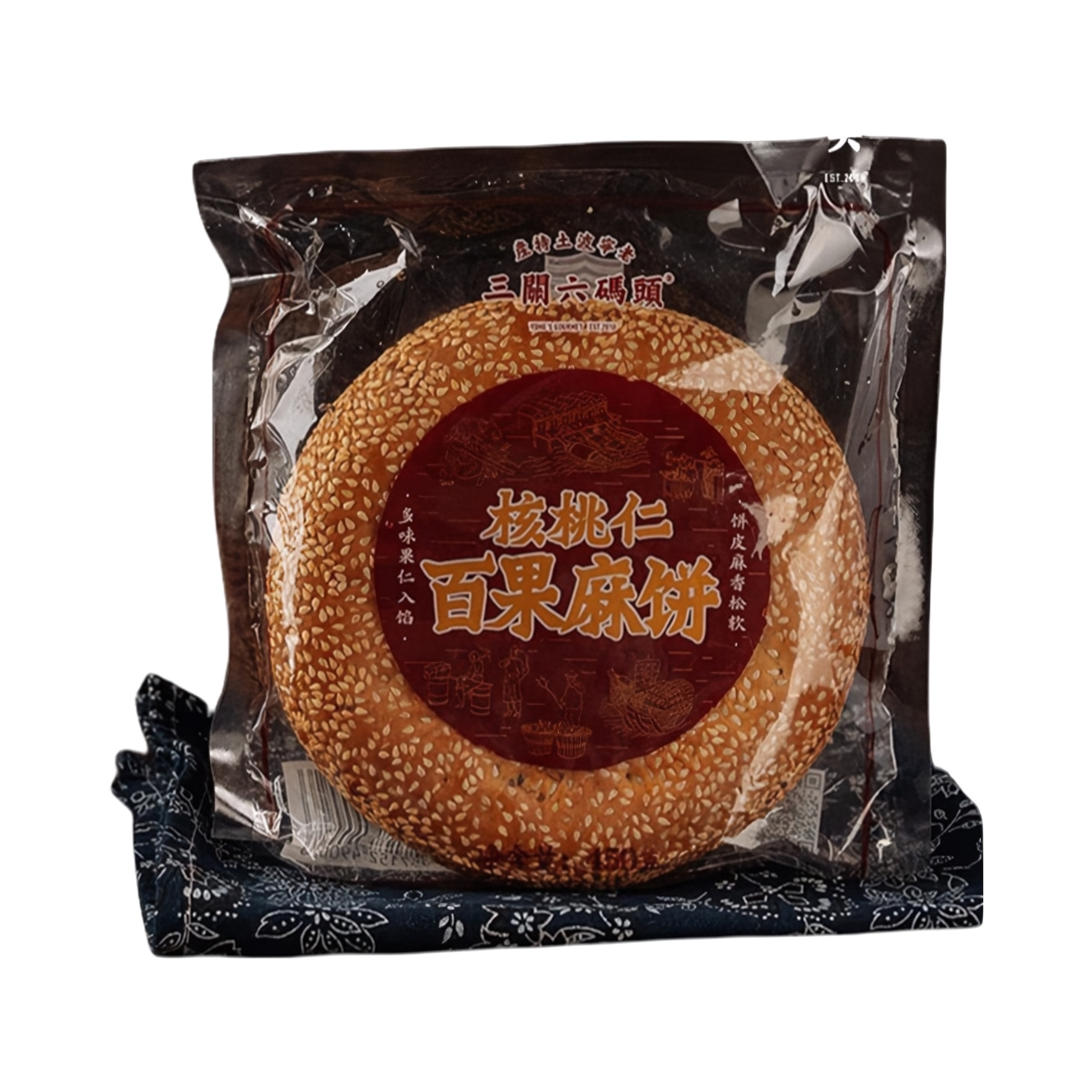 推荐商品：三关六码头 核桃仁百果麻饼 袋装