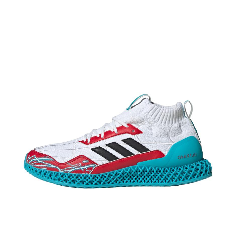 推荐商品：adidas Ultra 4D 跑鞋 减震防滑耐磨碳板透气织物轻运动抗扭转支撑长跑 漫威联名/蜘蛛侠