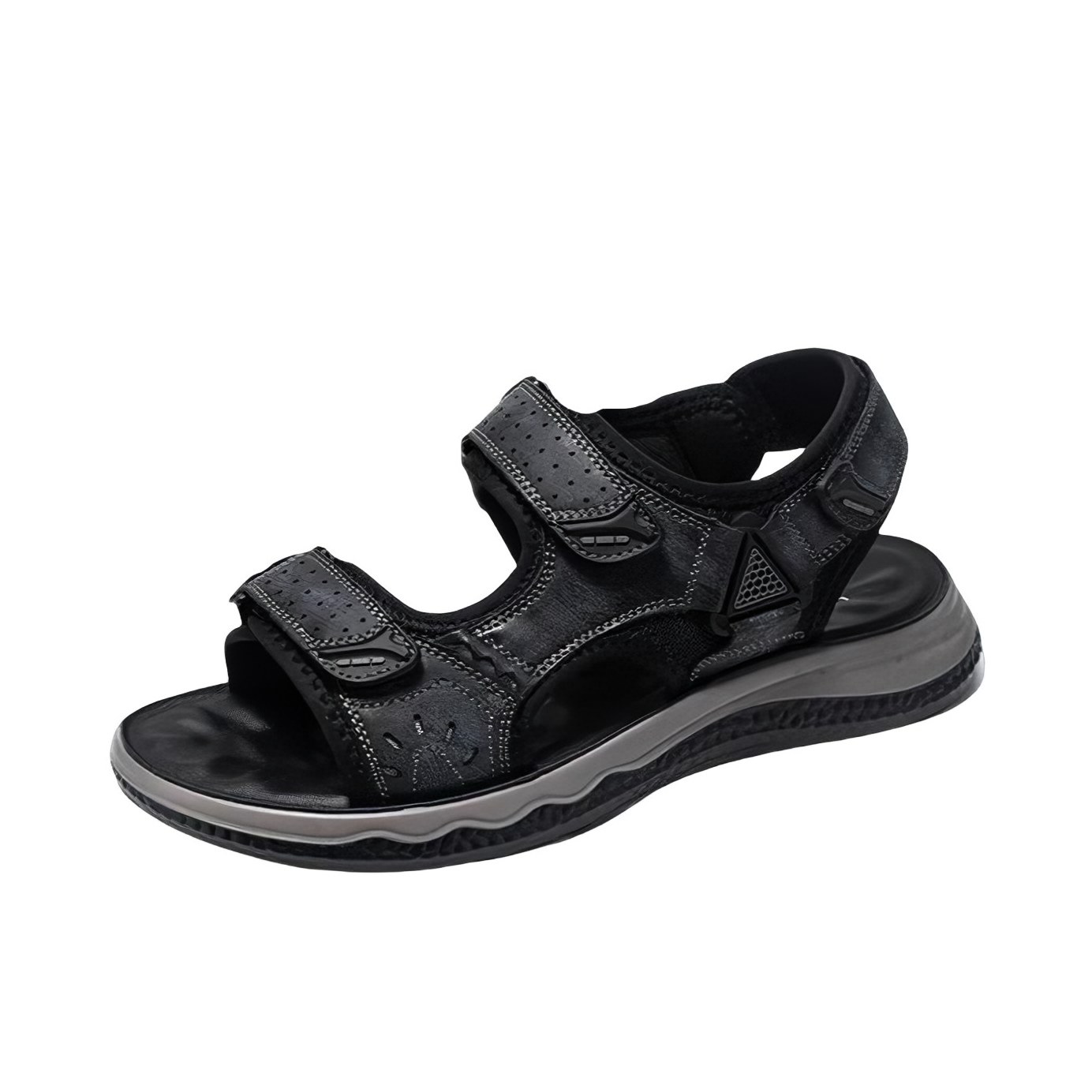 推荐商品：回力 厚底 防滑耐磨 舒适透气 防臭 柔软 休闲运动 凉鞋 黑色