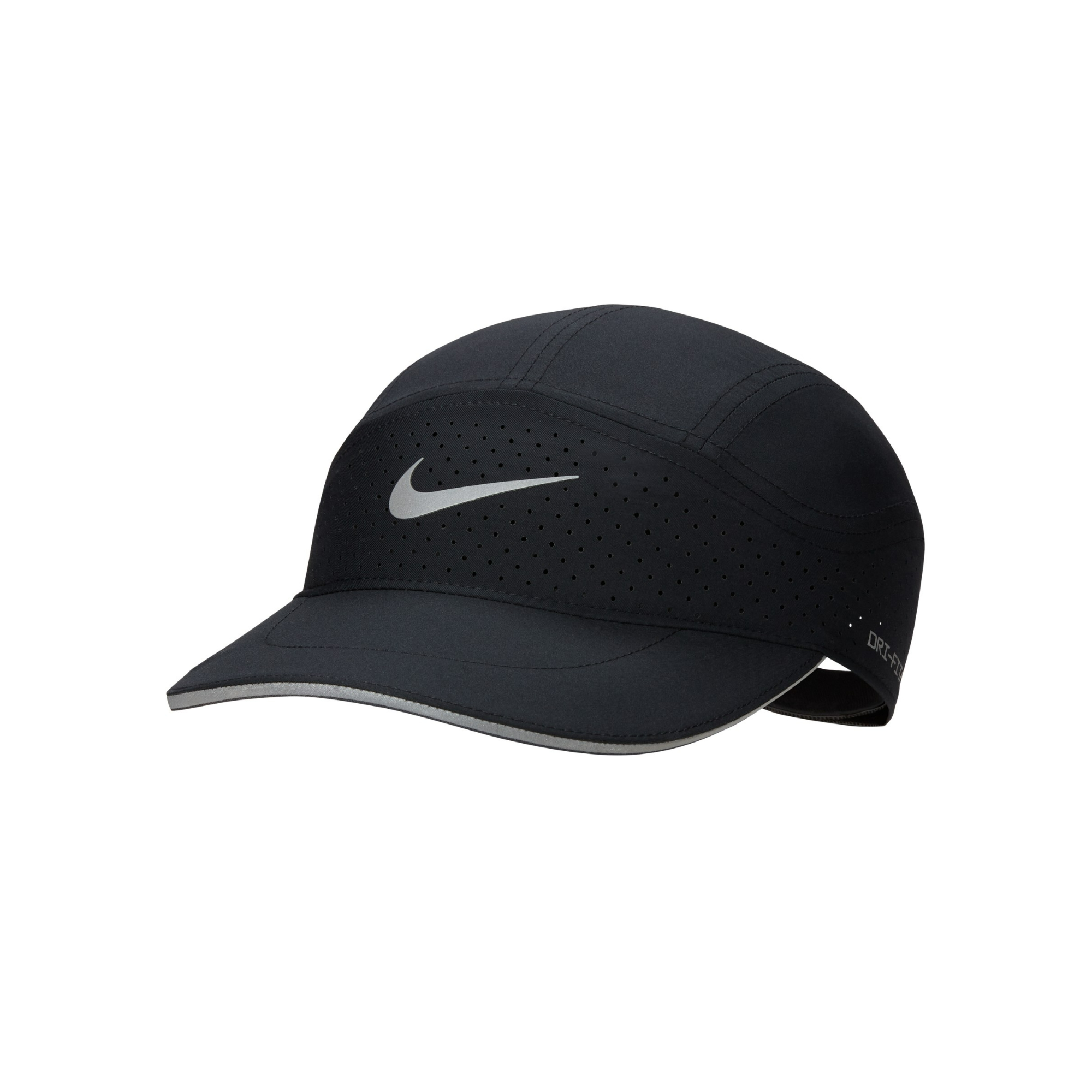 Nike 鸭舌帽 23AW字母徽标装饰舒适透气软顶拼接速干鸭舌帽 FB5681 黑色010