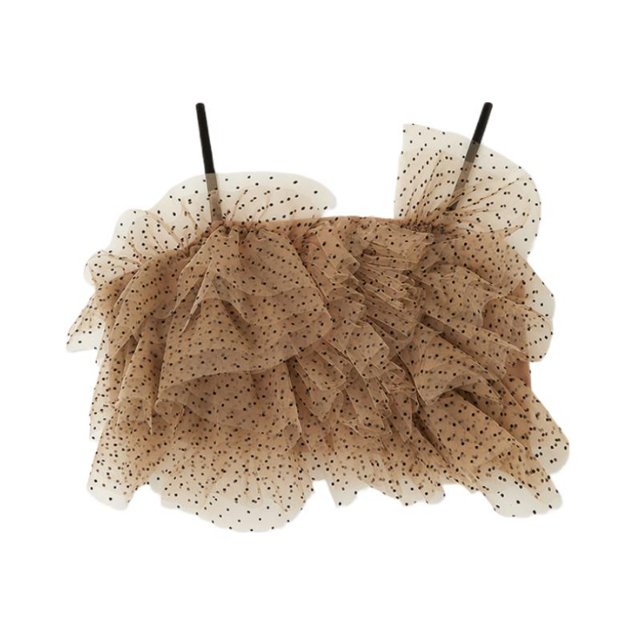 推荐商品：LILY BROWN  抽褶雪纺新品吊带 女装 LWFT244060 圆点图案